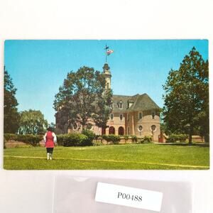 Colonial Capitol Williamsburg Virginia 1960s Postcard Color Photo